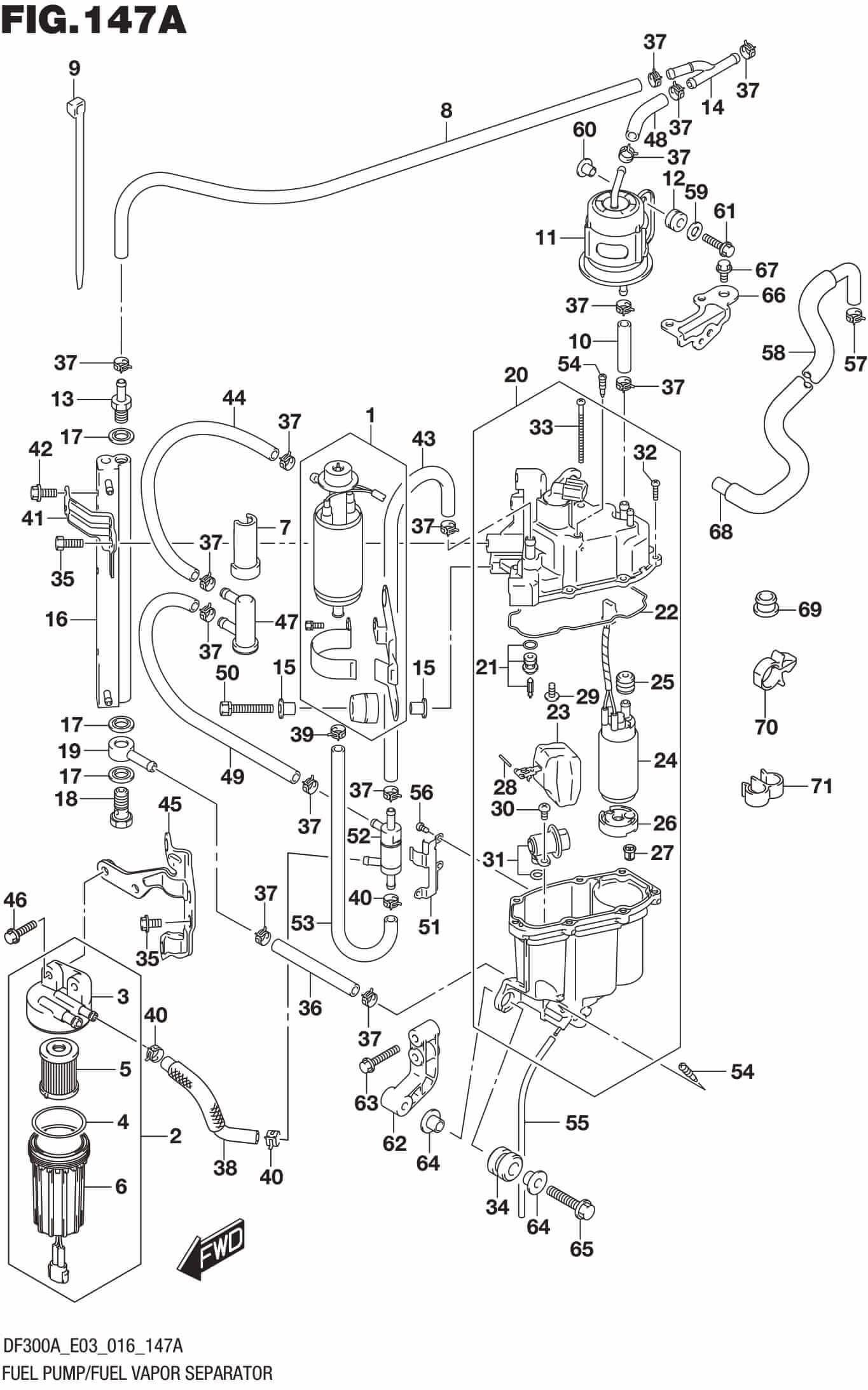 Fuel Pump/Fuel Vapor Separator Precision Marine