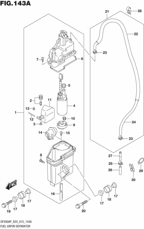 DF200AP-510001 Fuel Vapor Separator