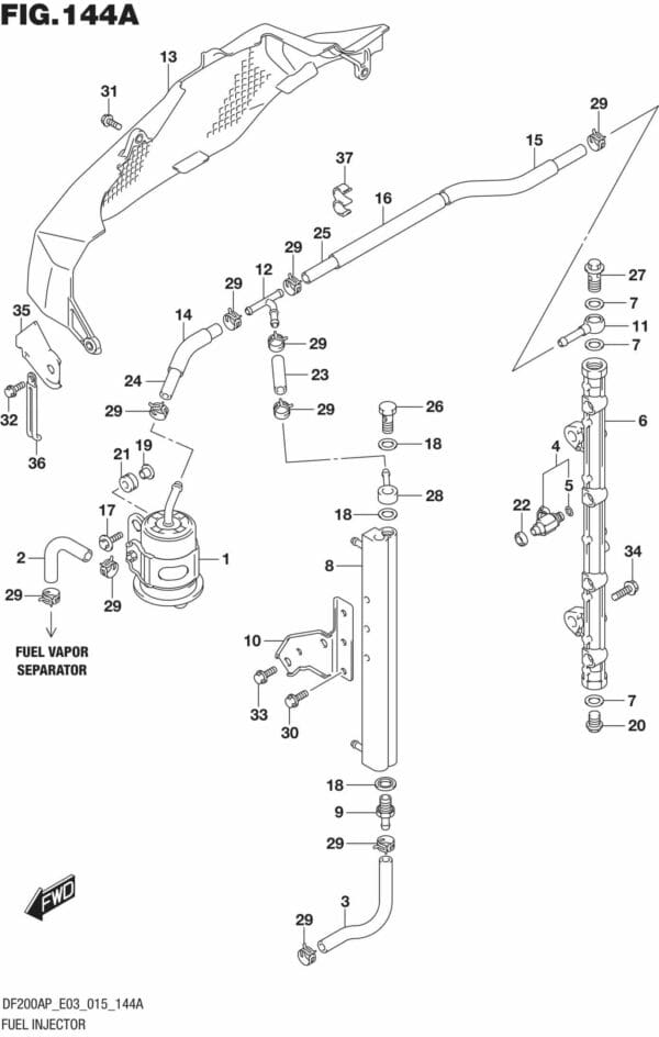 DF200AP-510001 Fuel Injector