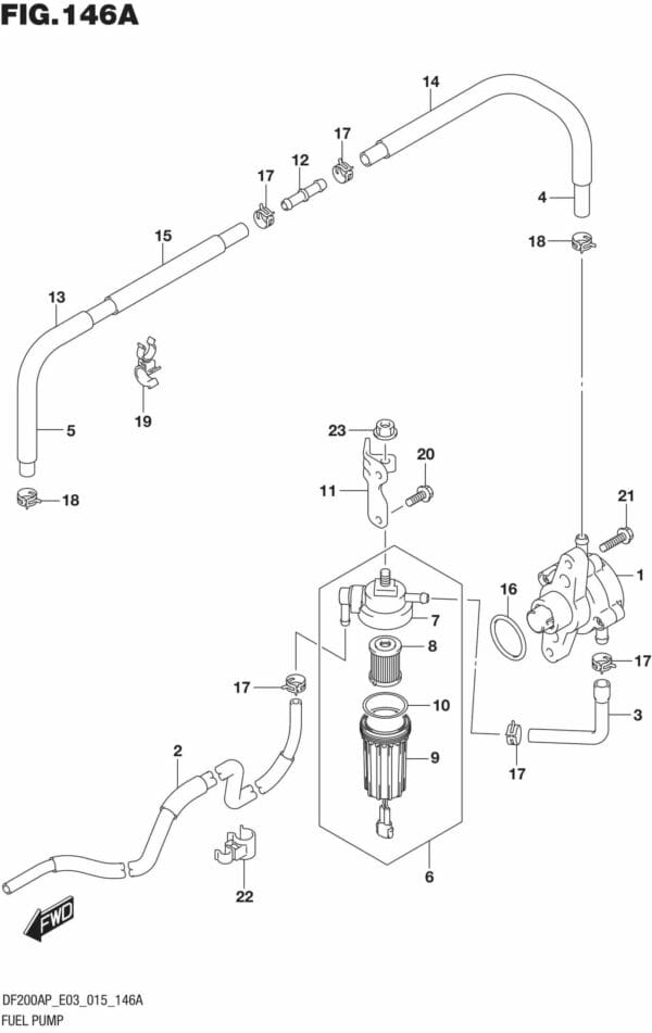 DF200AP-510001 Fuel Pump