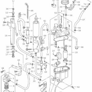 DF200/225/250-240001 Fuel Pump/Fuel Vapor Separator (E03:DF250ST:(020 021))