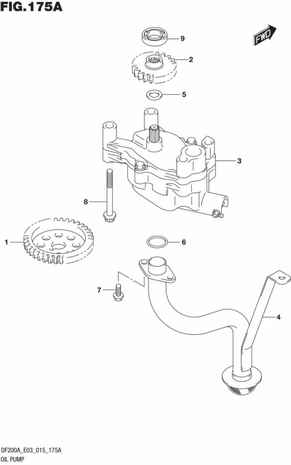 DF200AT,AZ-510001 Oil Pump