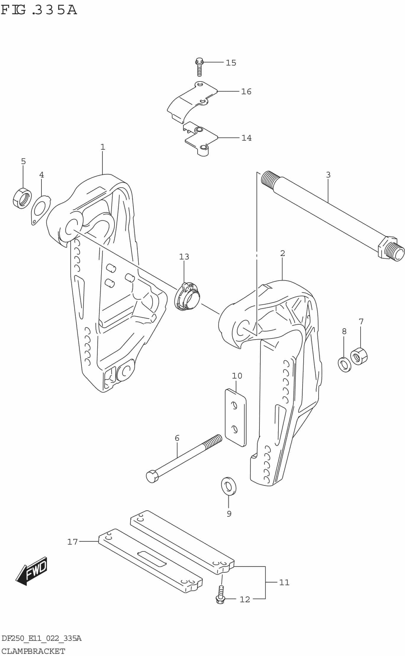 Clamp Bracket (L-TRANSOM) - Precision Marine