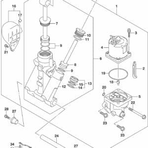 DF200AT,AZ-510001 Trim Cylinder