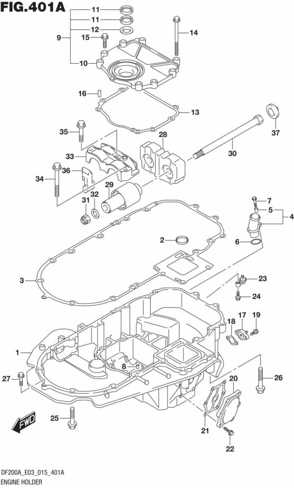 DF200AT,AZ-510001 Engine Holder