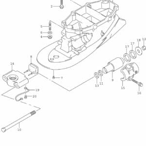 DF200/225/250-240001 Drive Shaft Housing (DF200T:L-TRANSOM)