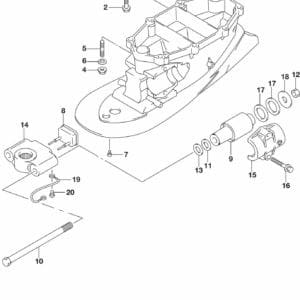 DF225T,Z,250T,Z,ST-910001 Drive Shaft Housing TRANSOM(L) (DF250ST)