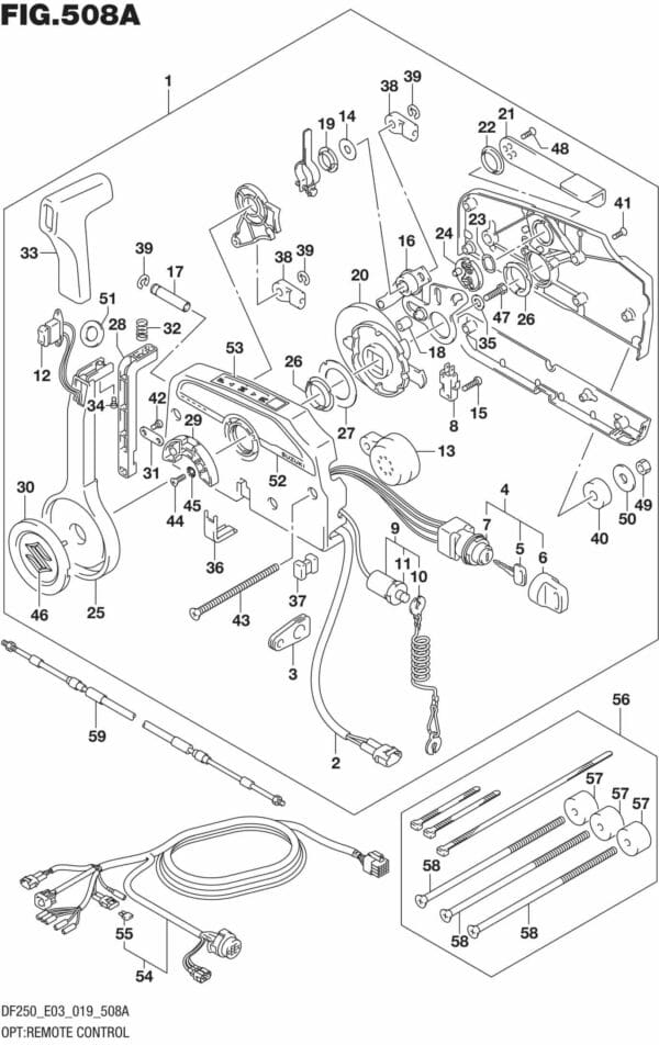 DF225T,Z,250T,Z,ST-910001 OPT: Remote Control