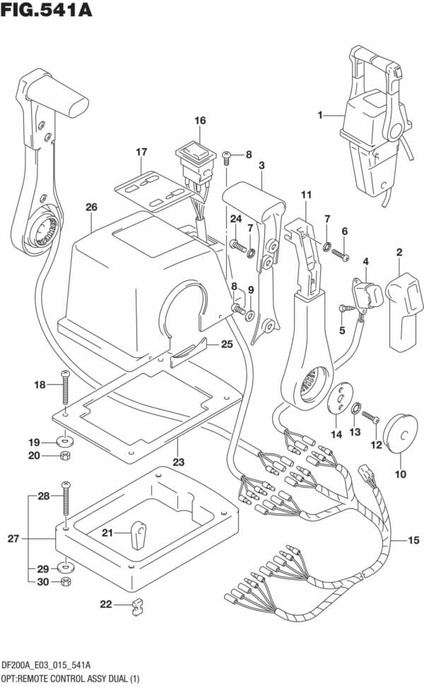 DF200AT,AZ-510001 OPT: Remote Control Assy Dual (1)