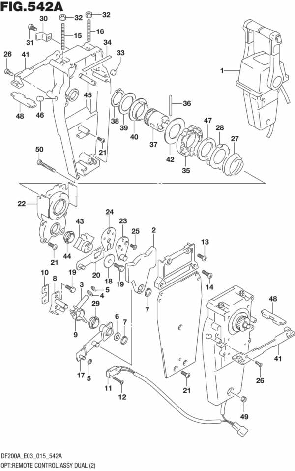 DF200AT,AZ-510001 OPT: Remote Control Assy Dual (2)