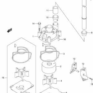 DF200/225/250-410001 Water Pump (DF200Z E03)