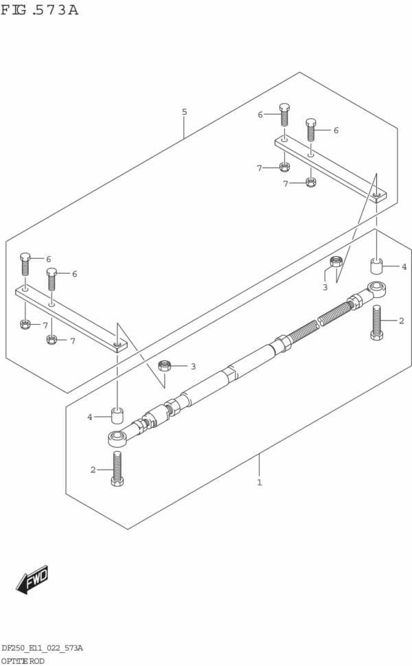 DF200/225/250-240001 OPT: Tie Rod