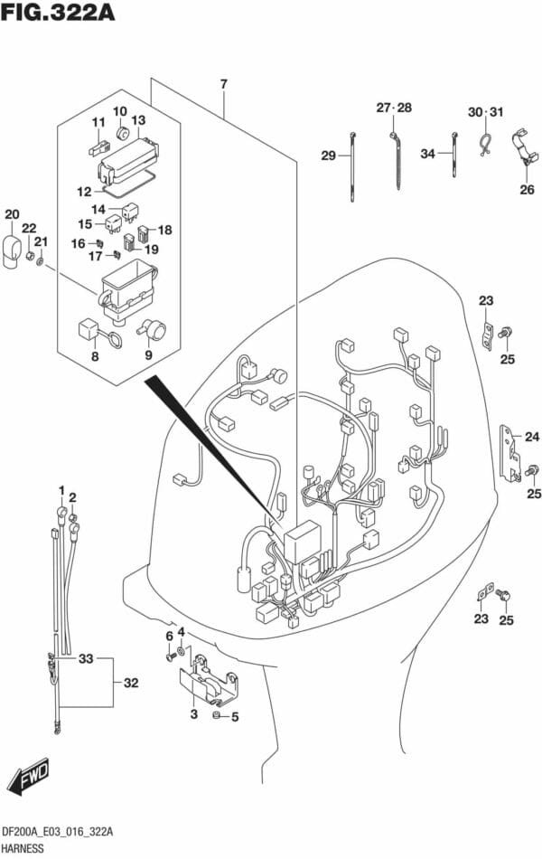 DF200AT,AZ-610001 Harness