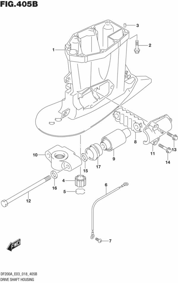 Drive Shaft Housing (DF200AZ)