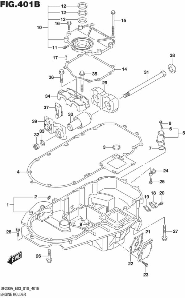 Drive Shaft Housing (DF200AT)