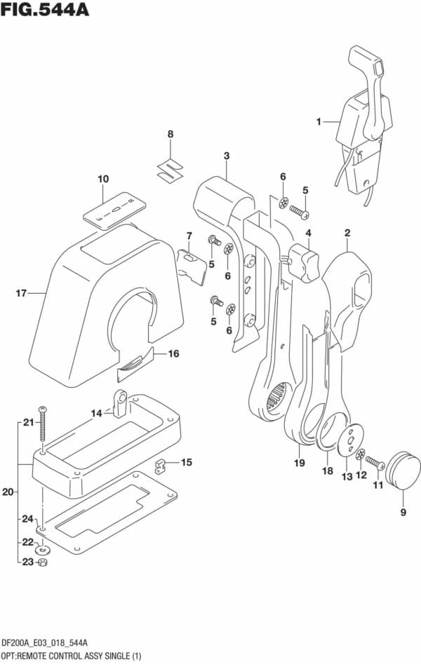 OPT: Remote Control Assy Single (1)