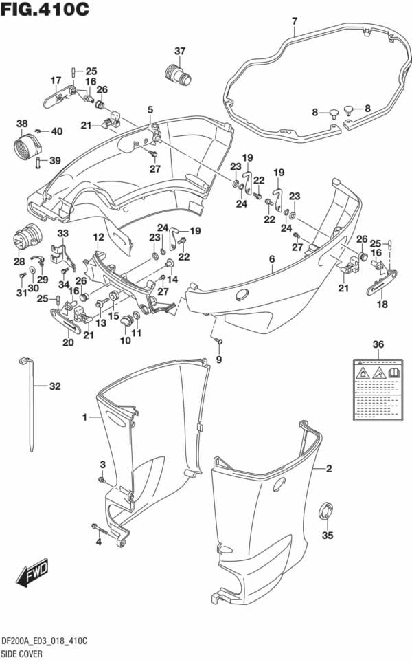 Side Cover (DF200AST)