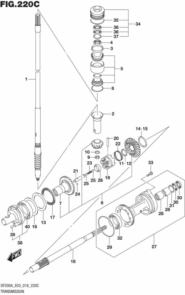 Transmission (DF200AST)