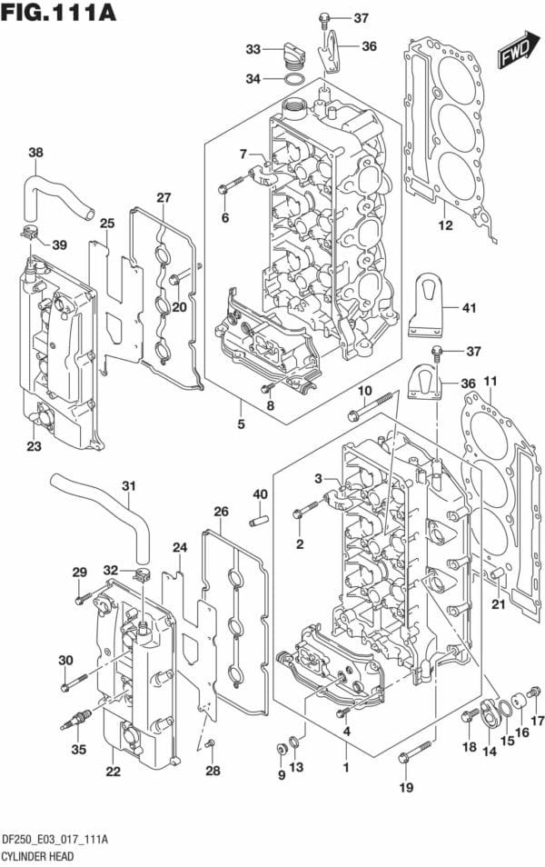 Cylinder Head (DF200T E03)