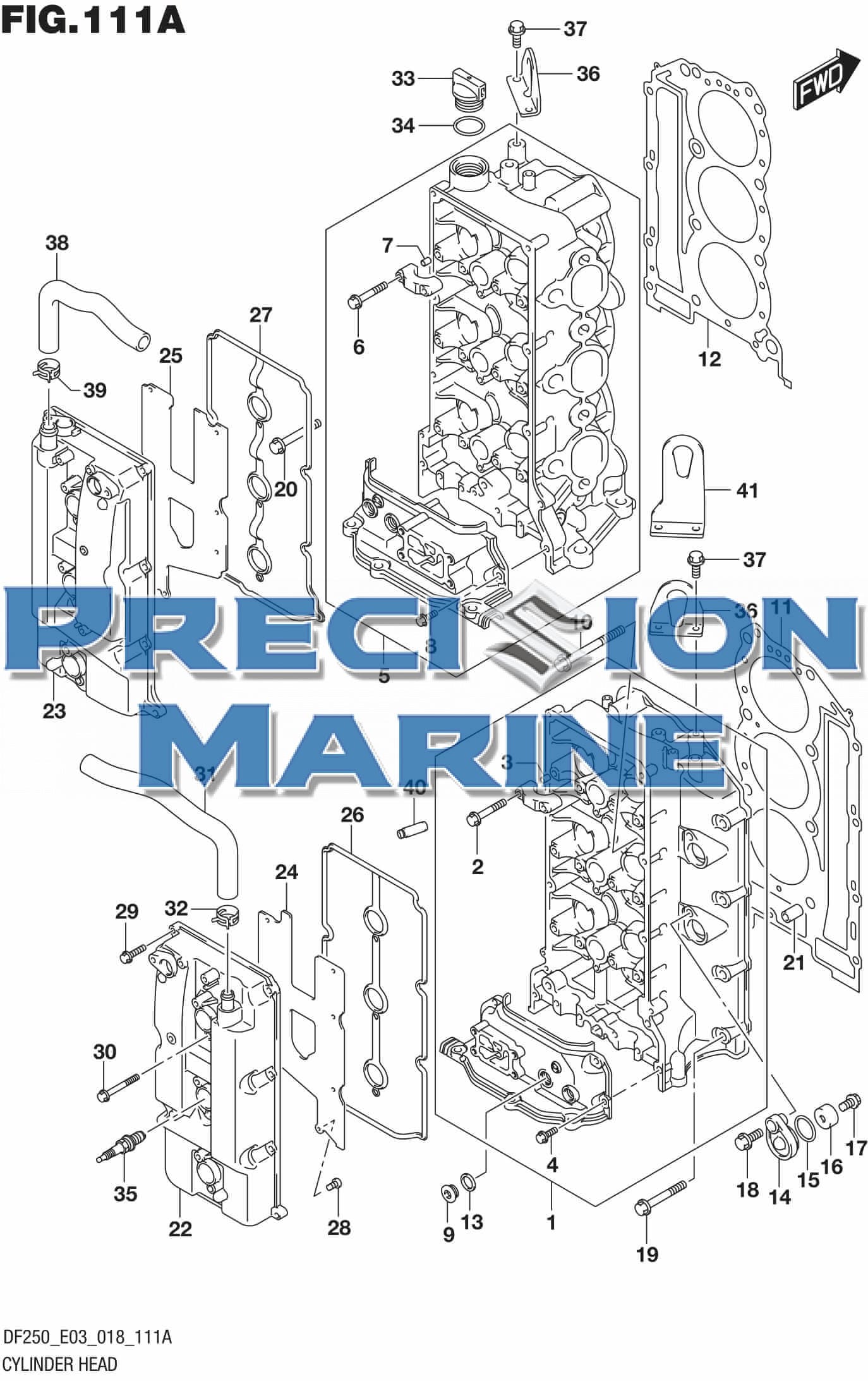 Cylinder Head (DF200T)(DF200Z)(DF225T)(DF225Z) | 20617