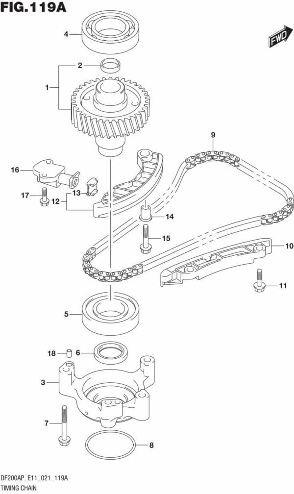 DF150AP,175AP,200AP-140001 Timing Chain