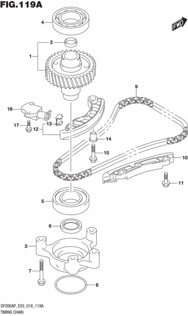 DF150AP,175AP,200AP-810001 Timing Chain