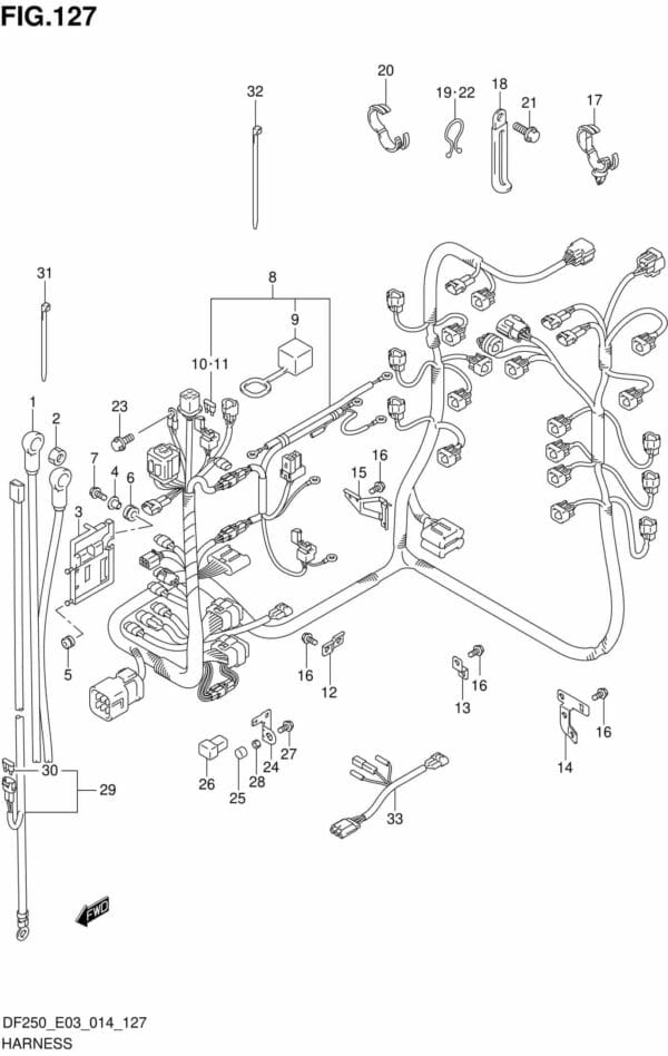 DF200/225/250-410001 Harness (DF250ST E03)