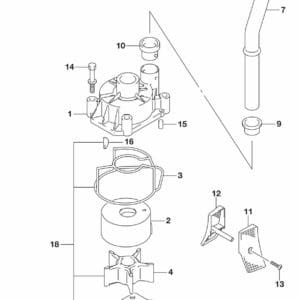 DF150AP,175AP,200AP-810001 Water Pump