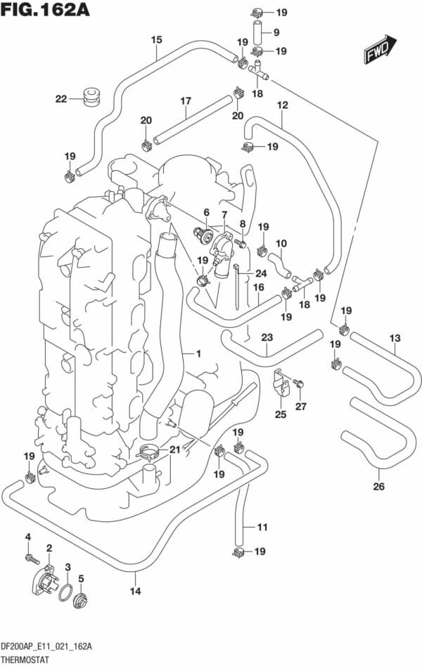 DF150AP,175AP,200AP-140001 Thermostat