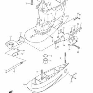 DF200/225/250 310001 Drive Shaft Housing TRANSOM(X,XX) (DF250T)