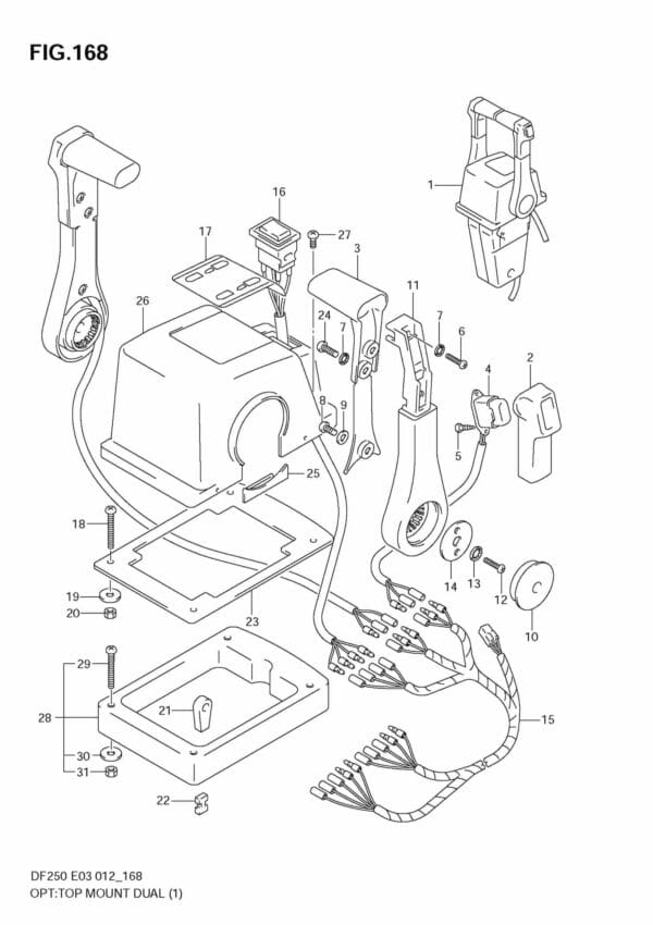 DF200/225/250 210001 OPT: Top Mount Dual (1)