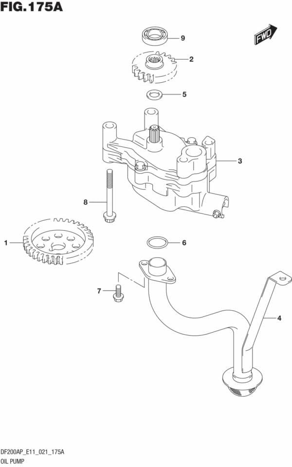 DF150AP,175AP,200AP-140001 Oil Pump