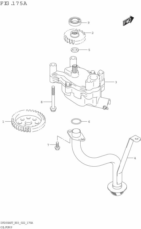 DF150AST,200AST-240001 Oil Pump