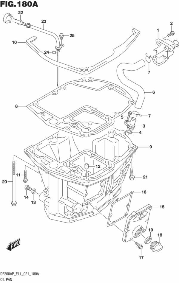 DF150AP,175AP,200AP-140001 Oil Pan