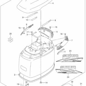 DF200/225/250-410001 Engine Cover (FOR Y5S)(DF200Z E03)