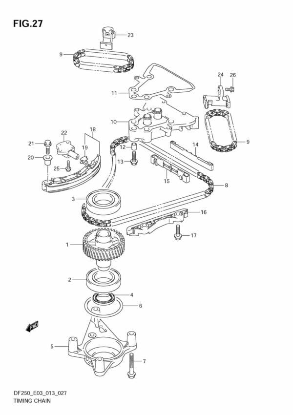 DF200/225/250 310001 Timing Chain (DF250T)