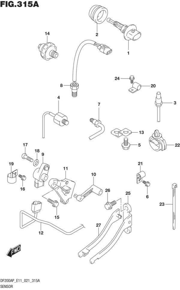 DF150AP,175AP,200AP-140001 Sensor