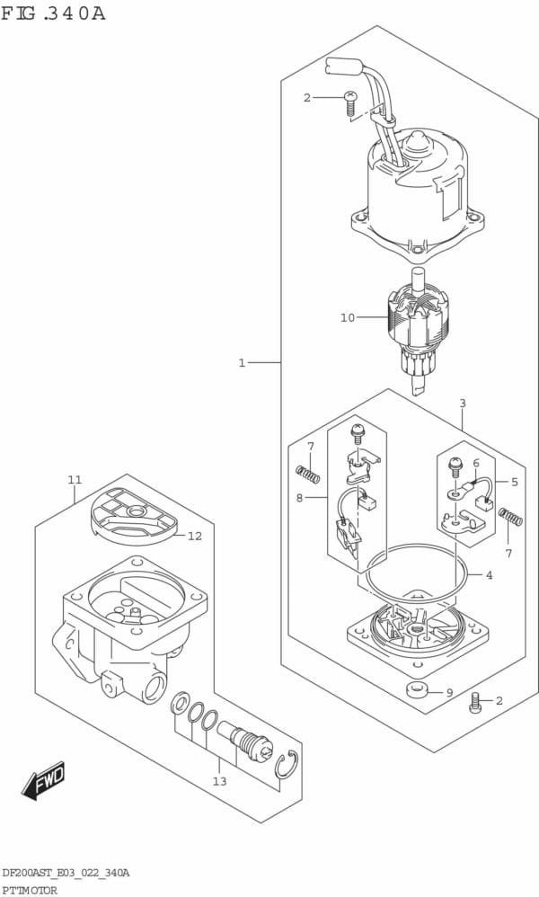 DF150AST,200AST-240001 PTT Motor