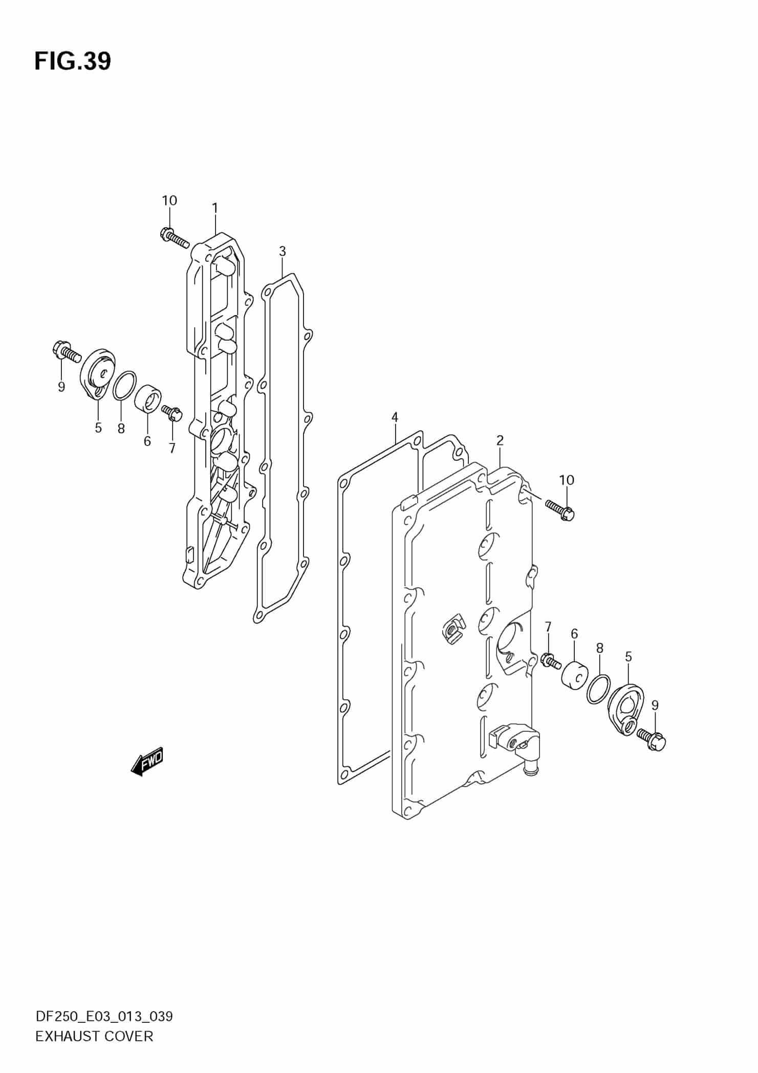 Exhaust Cover Precision Marine