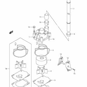 DF200/225/250 310001 Water Pump (DF250T)