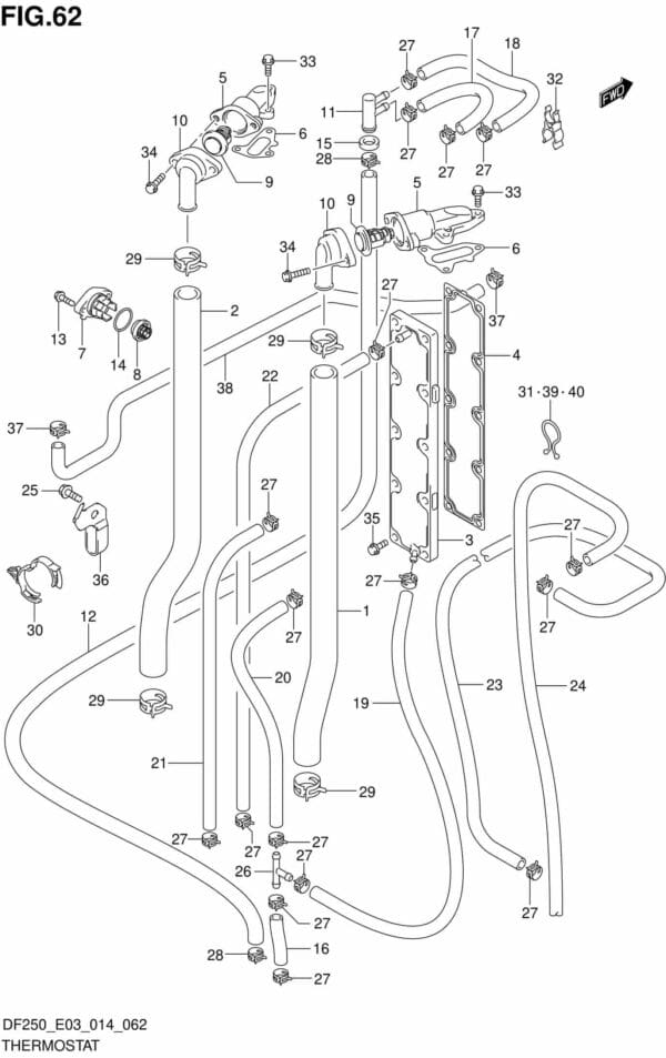 DF200/225/250-410001 Thermostat (DF200Z E03)