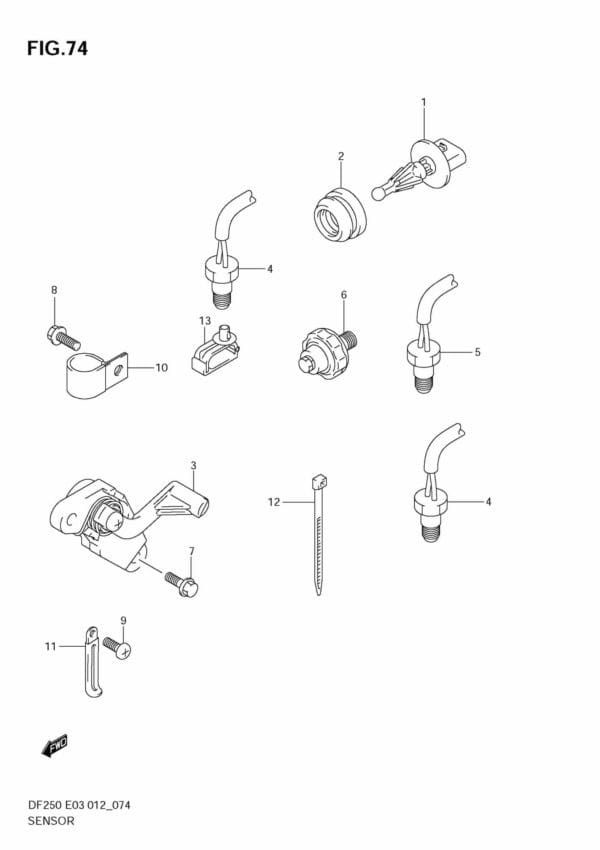 DF200/225/250 210001 Sensor (DF225T E3)