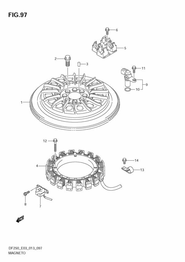 DF200/225/250 310001 Magneto (DF225Z)