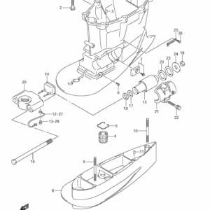 DF200-225-250,S,T,Z 2004-2010 Drive Shaft Housing