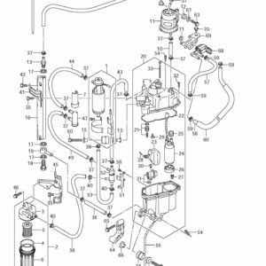 DF200-225-250,S,T,Z 2004-2010 Fuel Pump/Fuel Vapor Separator (See Note)