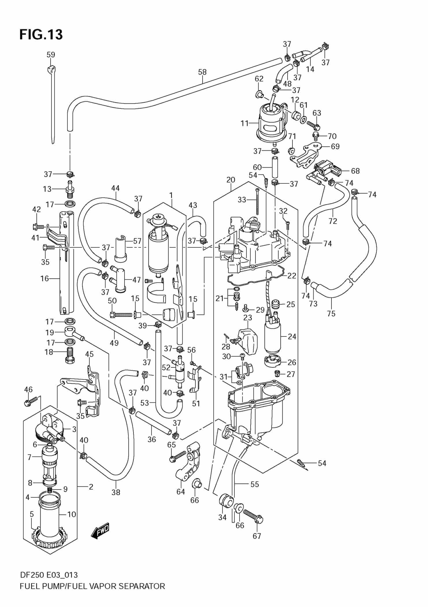 Fuel Pump/Fuel Vapor Separator | Precision Marine