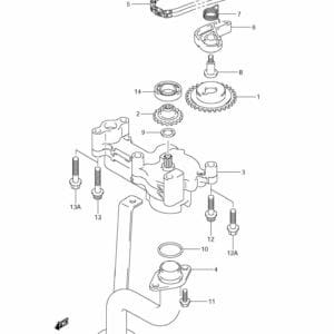 DF200-225-250,S,T,Z 2004-2010 Oil Pump