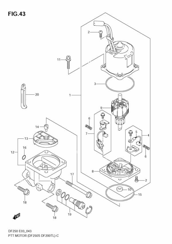 PTT Motor (DF250S,DF200TL)