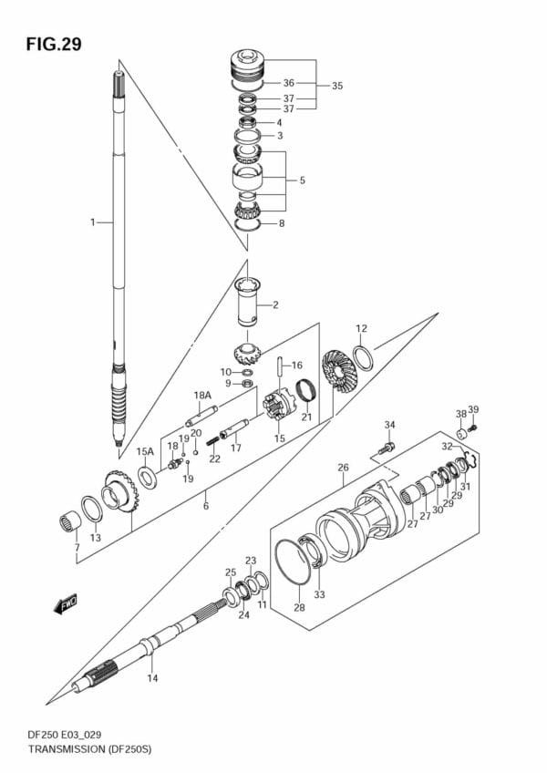 DF200-225-250,S,T,Z 2004-2010 Transmission (DF250S)