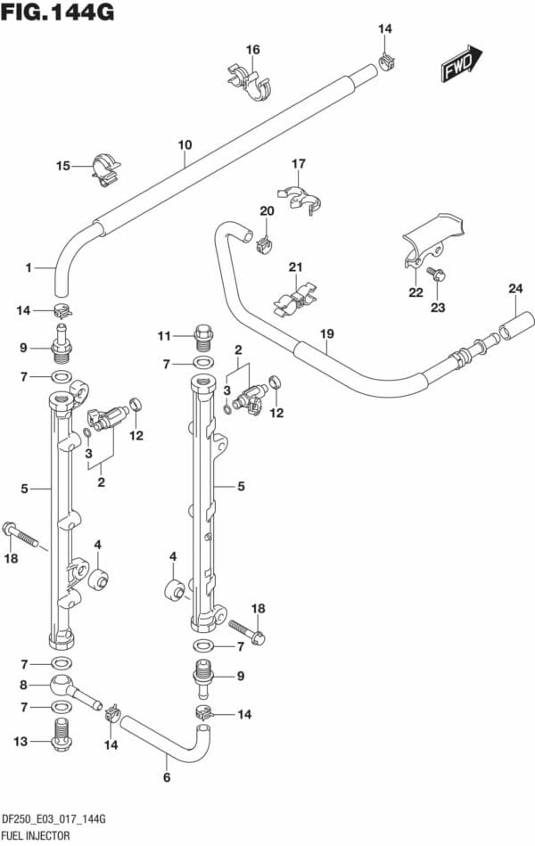 Fuel Injector (DF250ST E03)